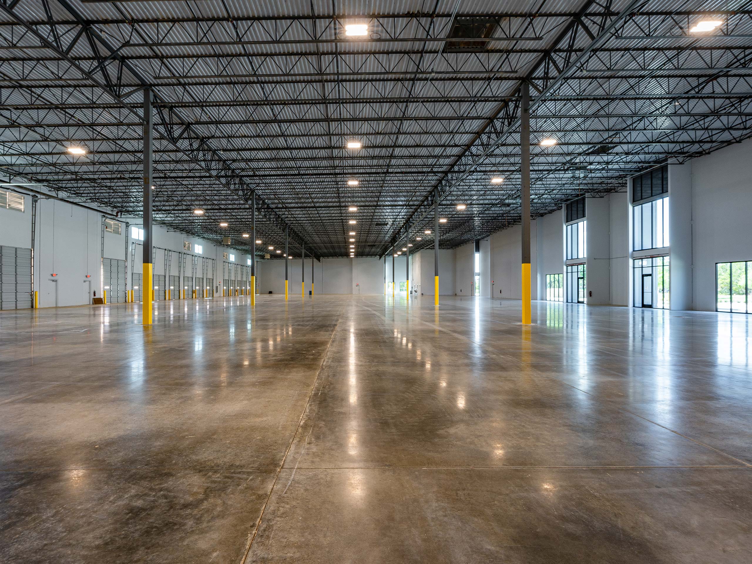 RAK Equities industrial distribution center at dusk